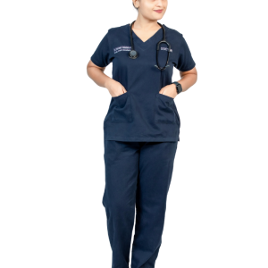 Eco-Premium Doctors Scrubs | Navy Blue