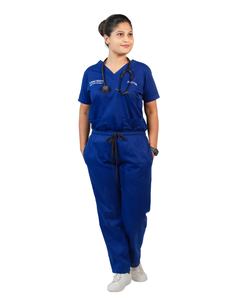 Eco-Premium Doctors Scrubs | Royal Blue