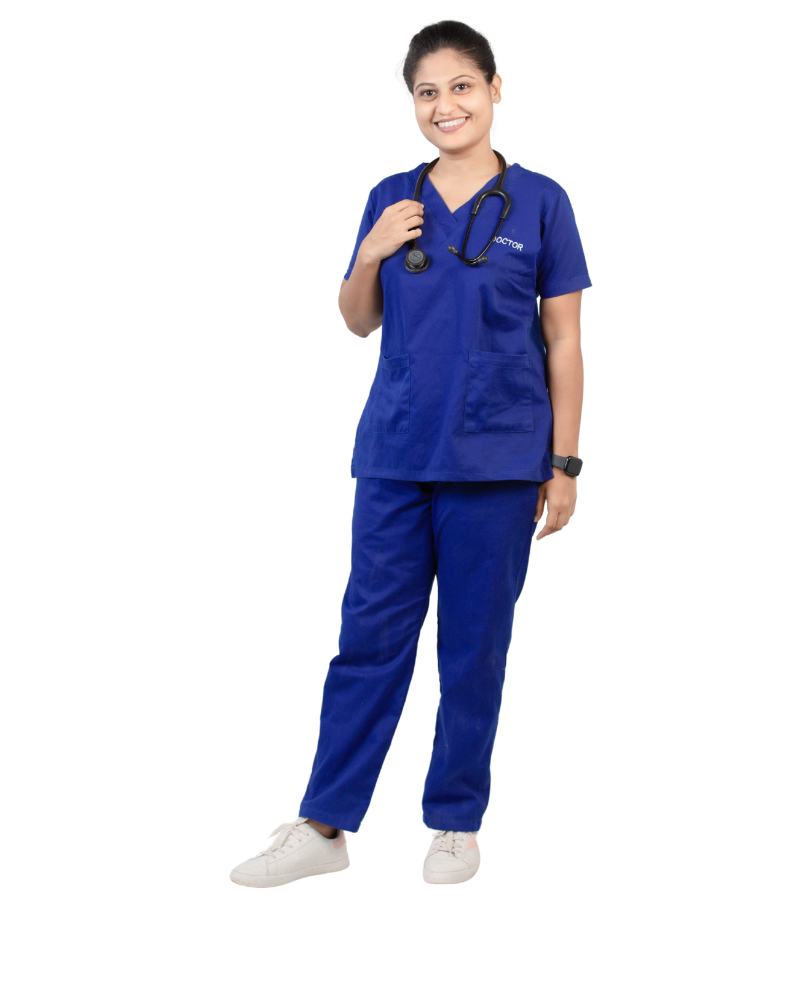 Eco-Premium Doctors Scrubs | Royal Blue - Image 4