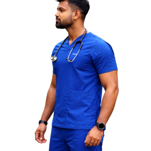 Alternative view of Eco-Elite Doctors Scrubs | Royal Blue